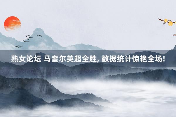 熟女论坛 马奎尔英超全胜， 数据统计惊艳全场!