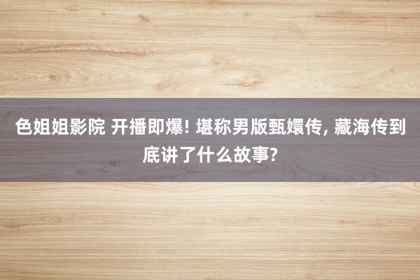 色姐姐影院 开播即爆! 堪称男版甄嬛传， 藏海传到底讲了什么故事?