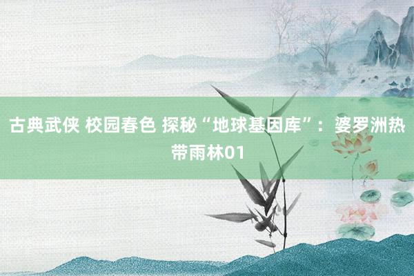 古典武侠 校园春色 探秘“地球基因库”:婆罗洲热带雨林01